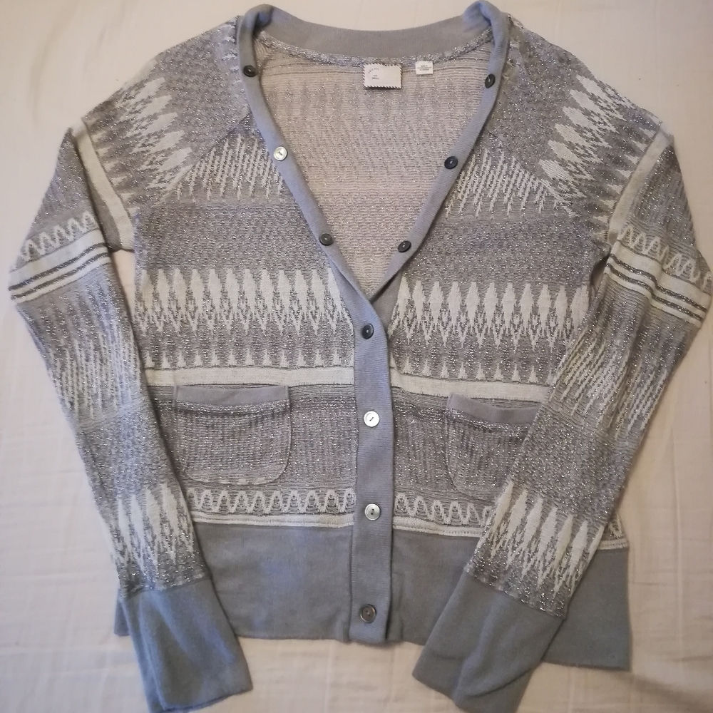 Silver cardigan